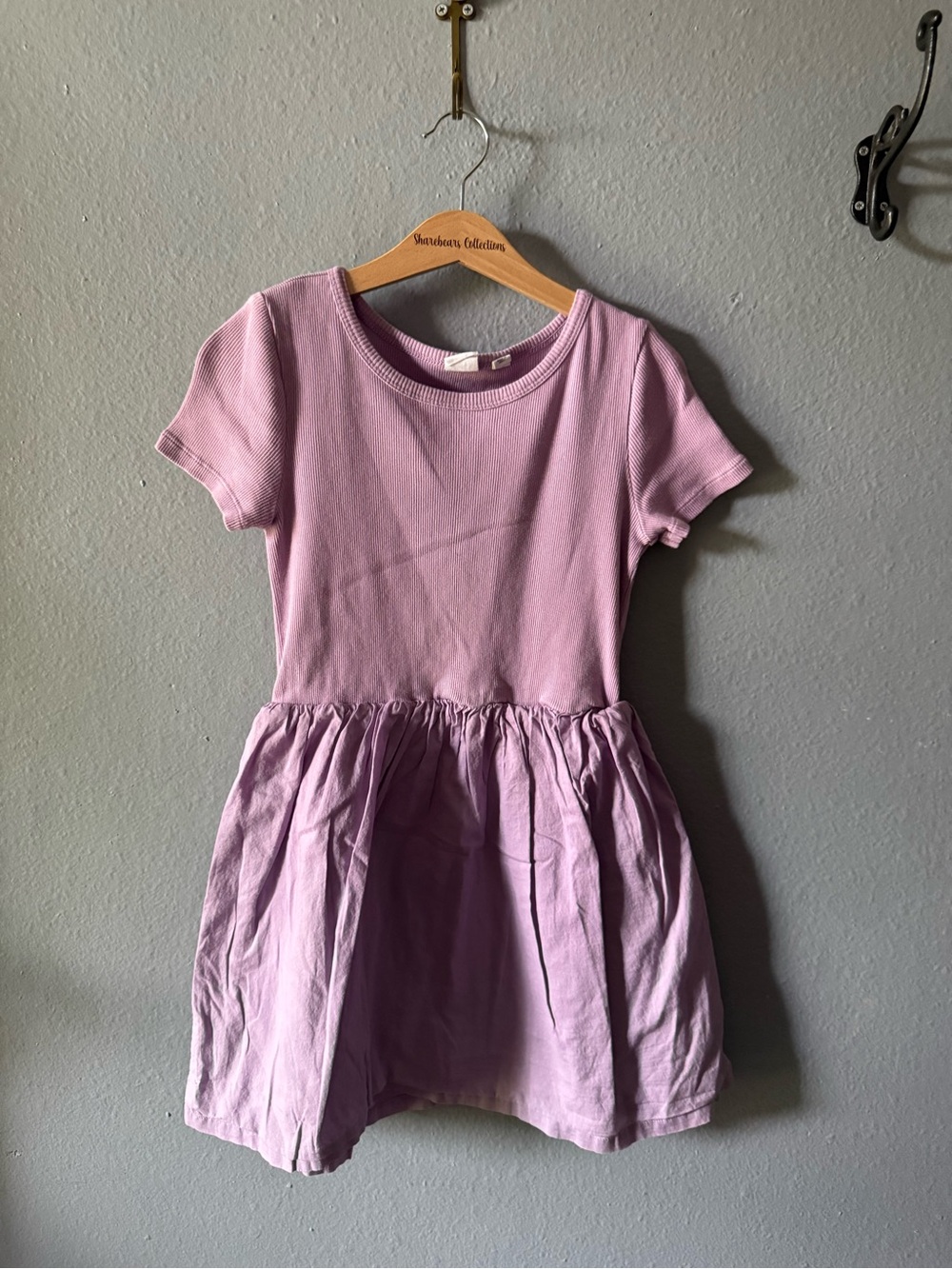 GAP Lavender Short-Sleeve Knit Dress